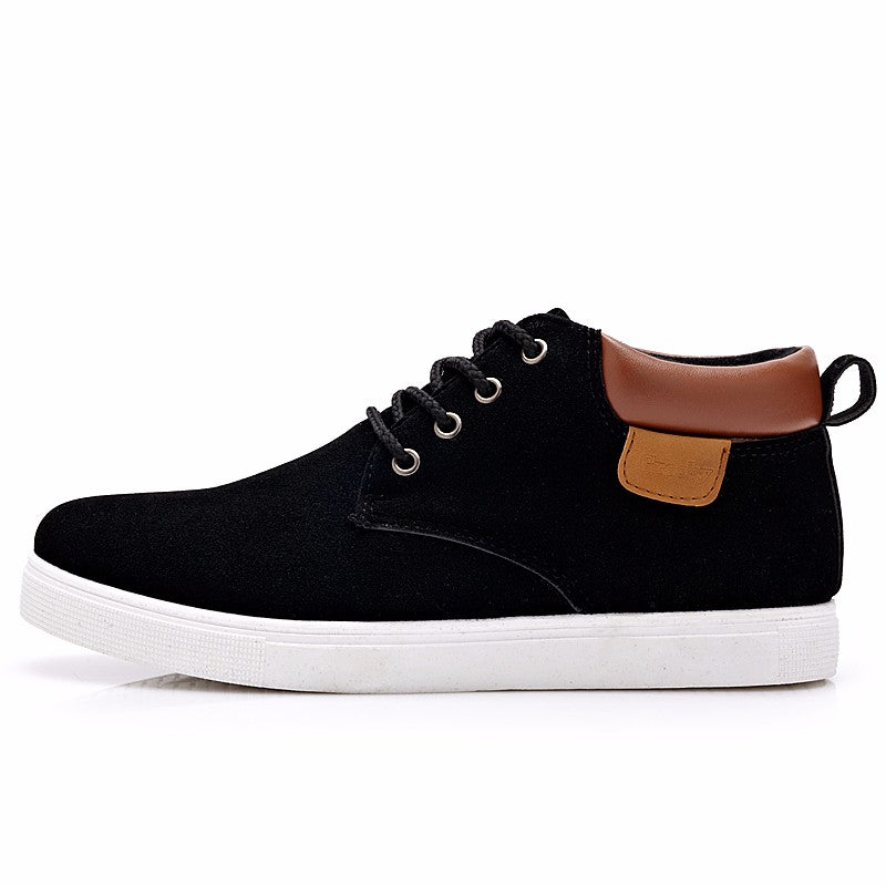 Men Casual Cotton Lace-up Ankle Flats - men shoes - 99fab.com