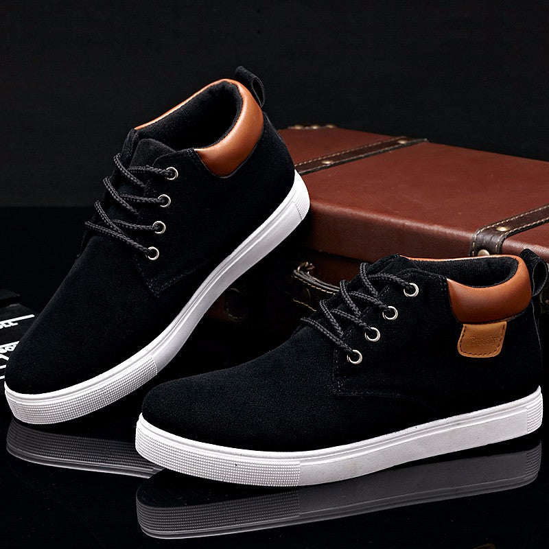 Men Casual Cotton Lace-up Ankle Flats - men shoes - 99fab.com