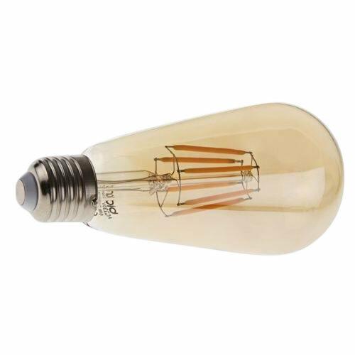 ST64 E26 8W Vintage LED Retro Light Bulb Pack 5