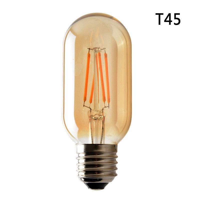 Vintage Retro Style Energy-saving LED 4W T45 E26 LED Bulb Pack 5