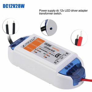 28W 2Amp Compact LED Driver AC 230V to DC12V Power Supply Transformer~1001-1