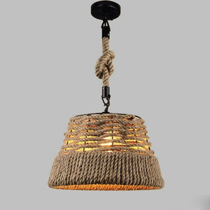 Hemp Rope Industrial Light Loft Pendant light~1572-10