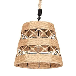 Industrial Loft Hemp Rope Iron Pendant Ceiling Light Retro Lamp Light ~ 1573-4