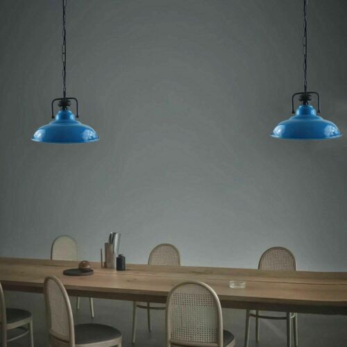 Vintage Pendant Ceiling Shade with chain Industrial Light Retro Metal Lamp~1546