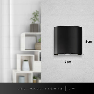 Modern LED Wall Lights IP54 rainproof Aluminum Wall Lamp for Indoor & Outdoor Lighting-3