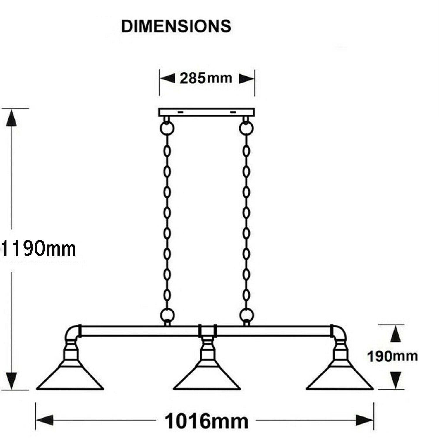 Cone Shade Pipe Pendant