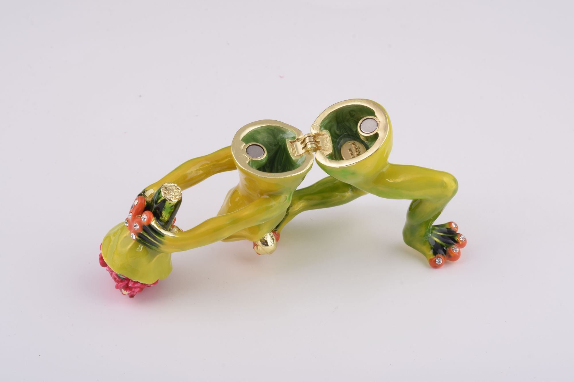 Romantic Frog Holding Flowers