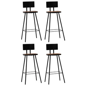 vidaXL Bar Stool Bar Seat Counter Height Stool for Pub Solid Reclaimed Wood-17