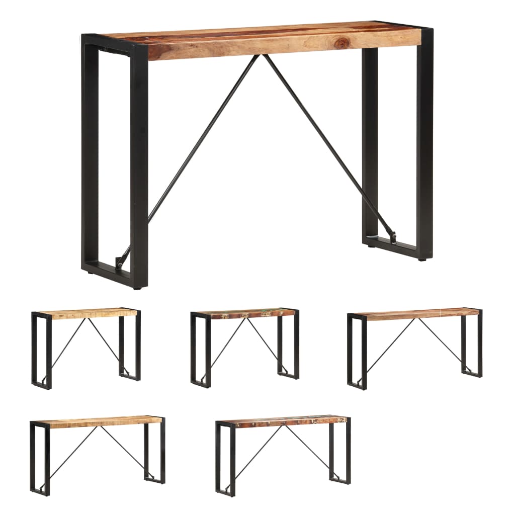 vidaXL Console Table Entryway Table Narrow Hall Side Table Solid Wood Mango-9
