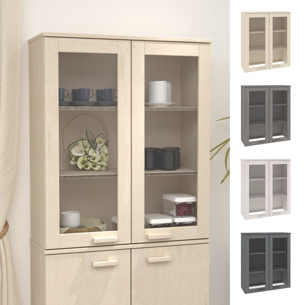 vidaXL Cabinet Top for Highboard Sideboard with Doors HAMAR Solid Wood Pine-4